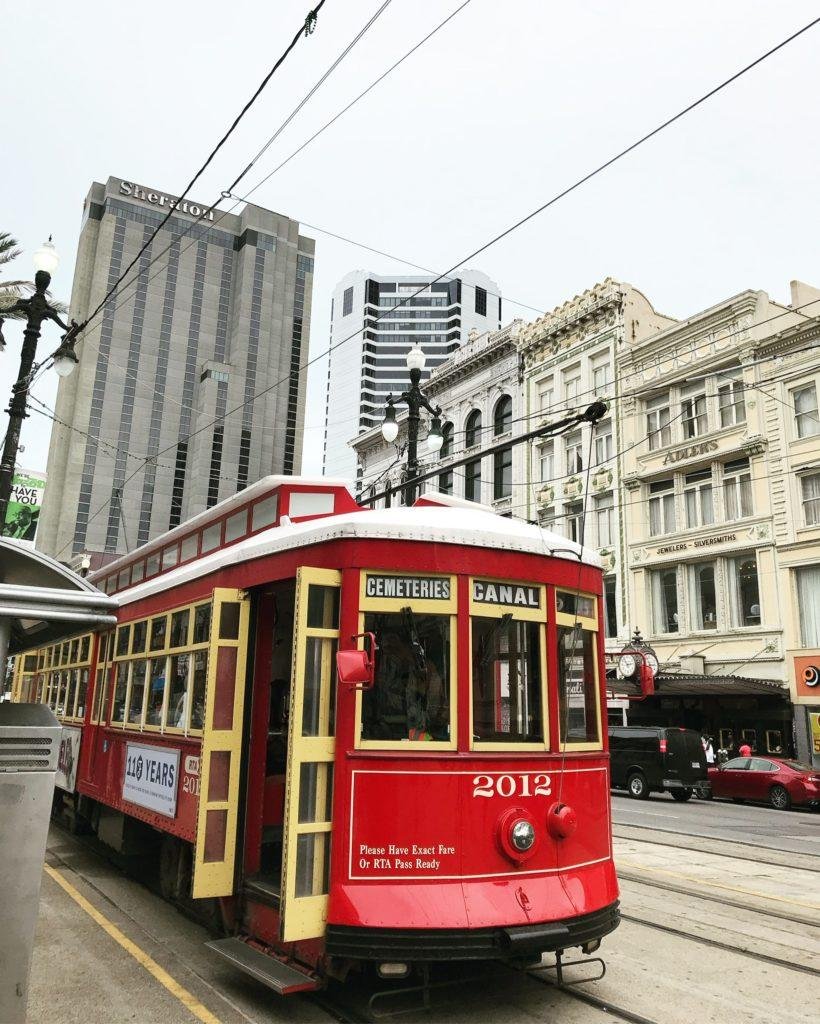New Orleans streetcar on Canal Street