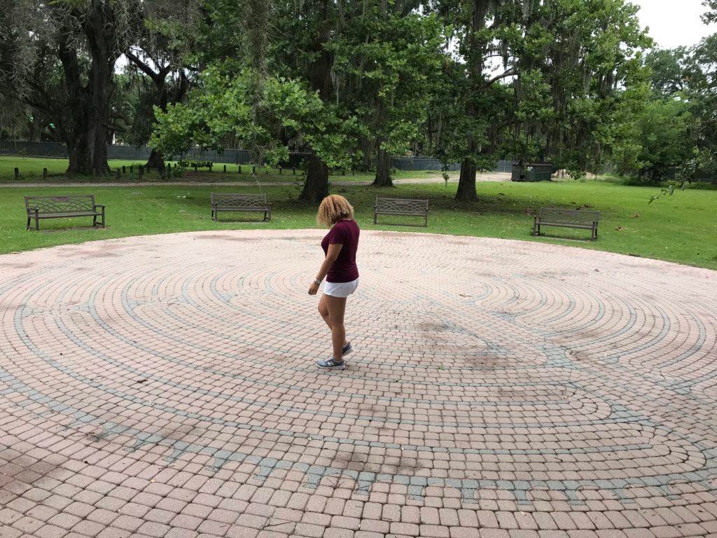 labyrinth at Audubon Park in New Orleans