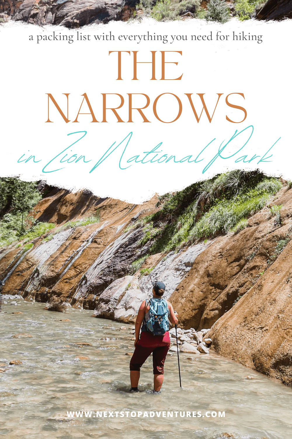 packing list for hiking the narrows in zion national park