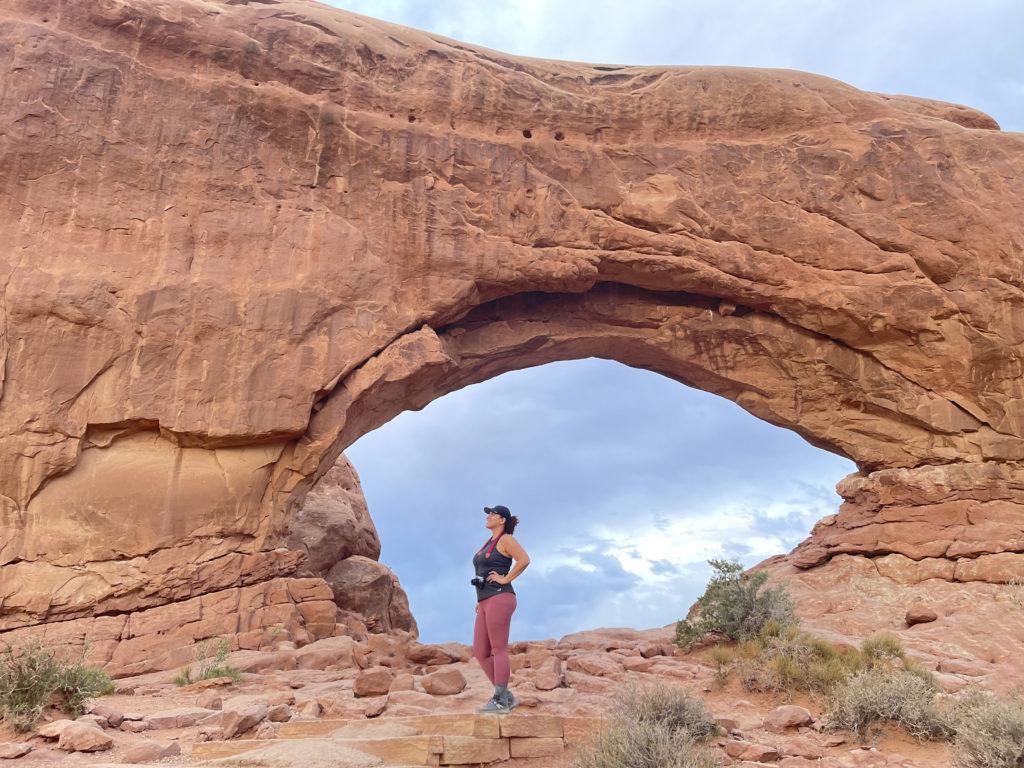 north window in arches
