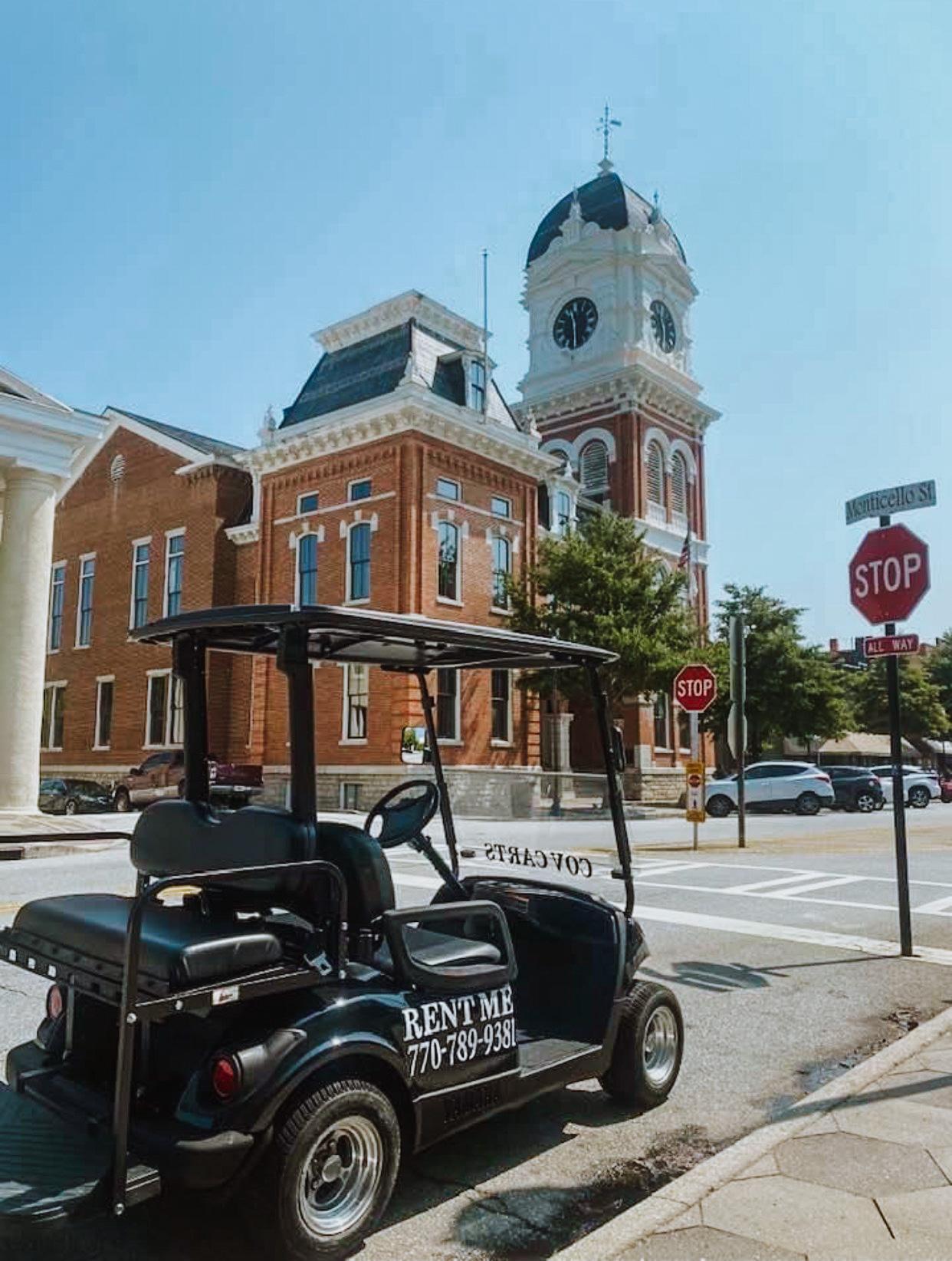 self-guided golf cart tour of mystic falls
