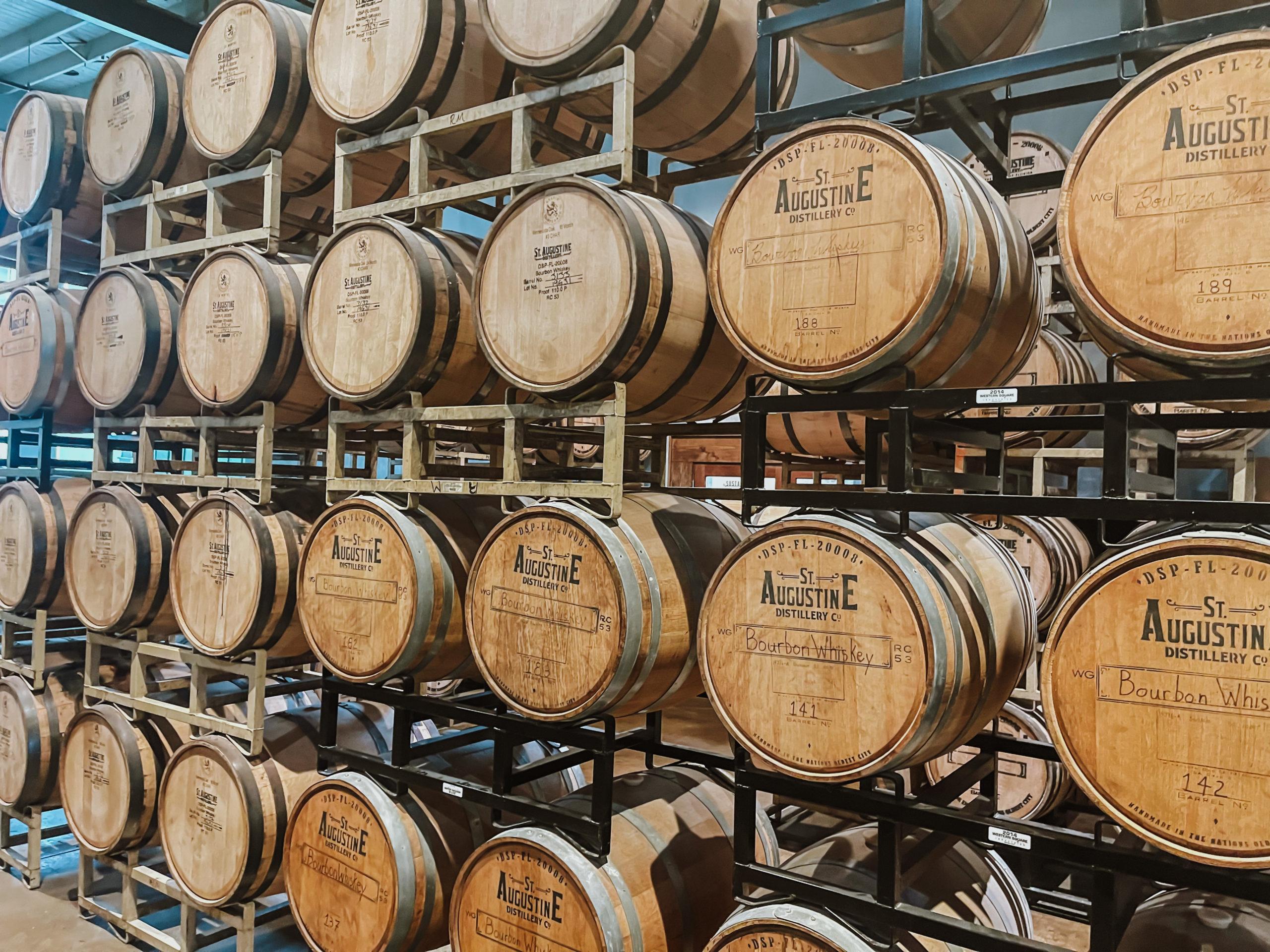 st augustine distillery barrels