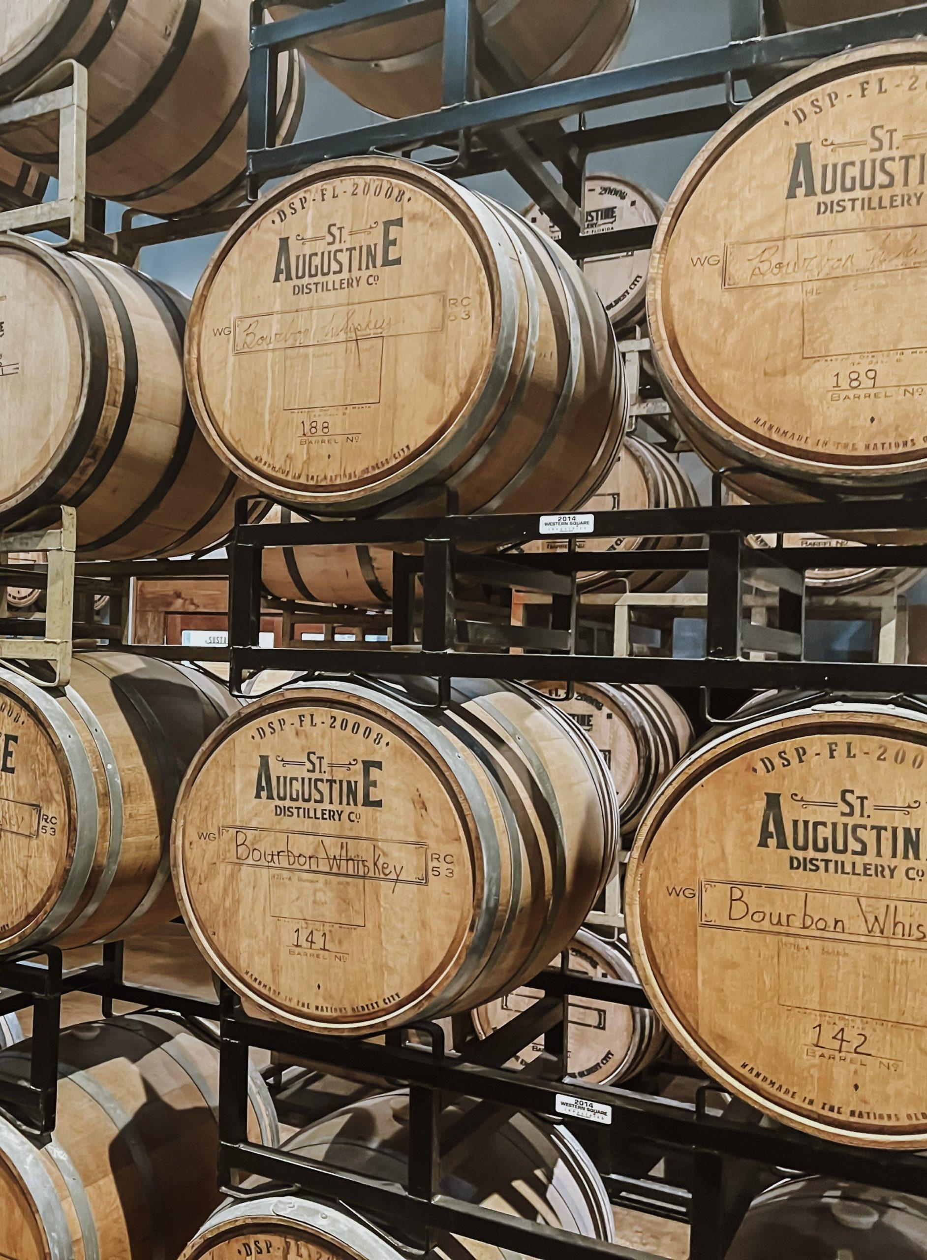 st augustine distillery bourbon barrels