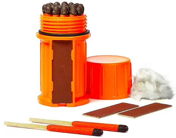 waterproof matches for hiking and camping