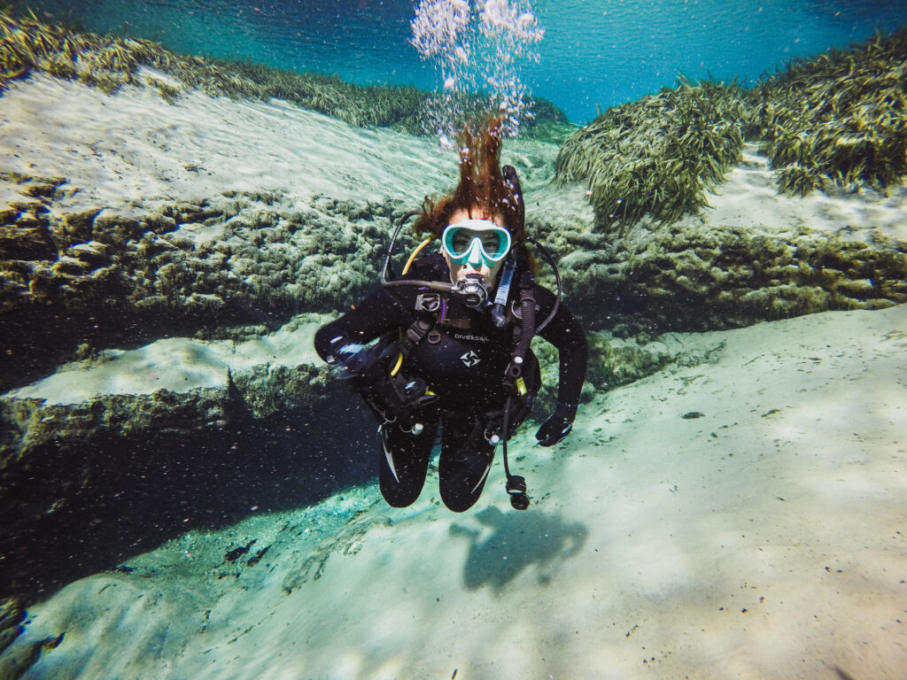 Scuba diving in Alexander Springs