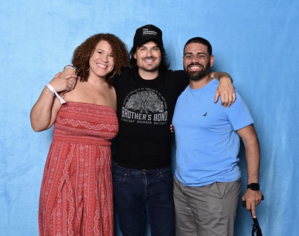 a photo of Carlos and I with Ian Somerhalder