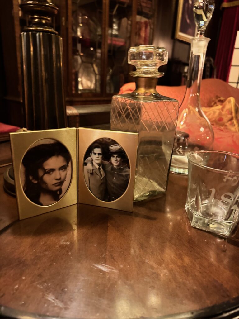 framed pictures of katherine and the salvatore brothers in 1864