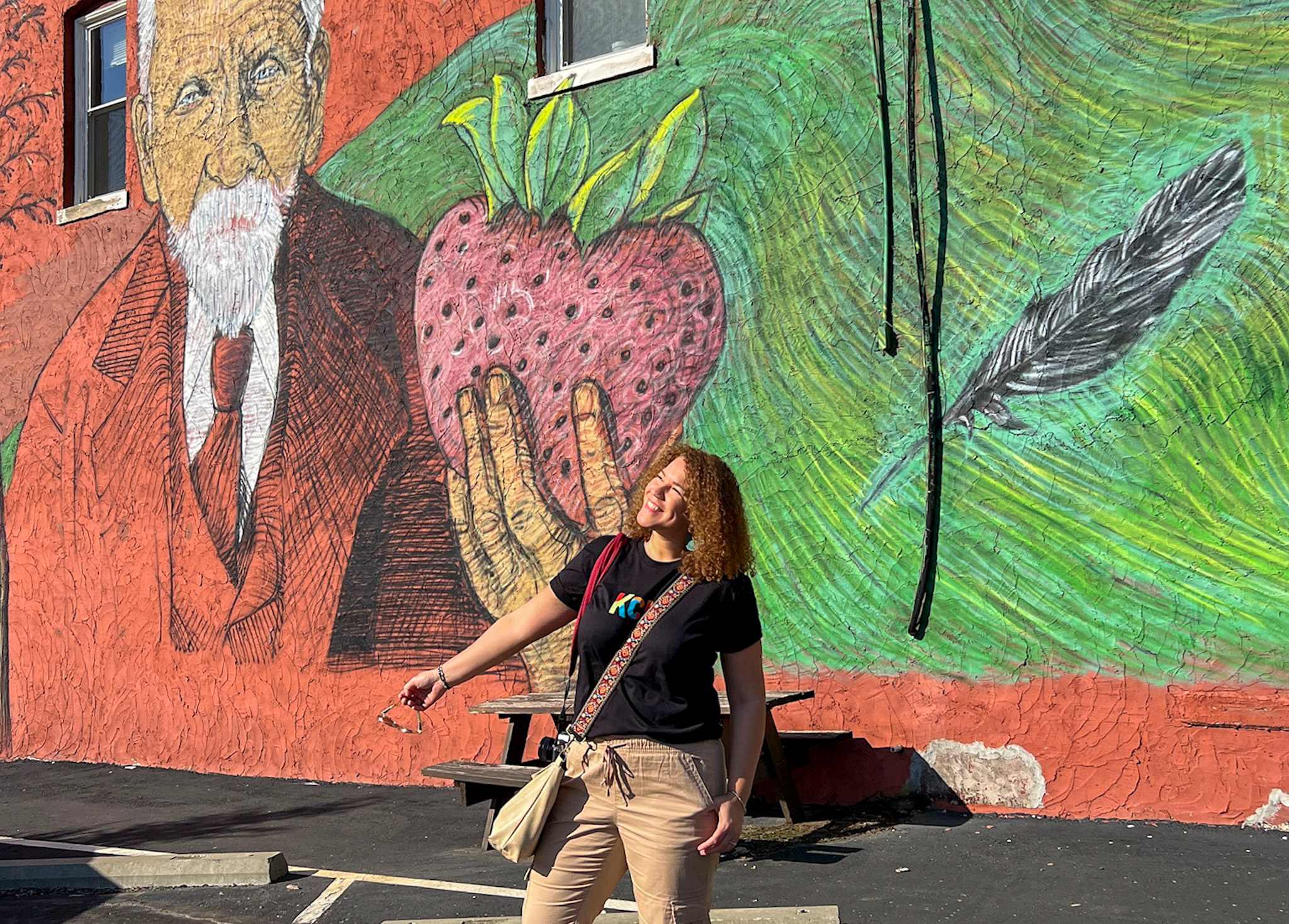 colorful street art mural in Kansas City, Kansas