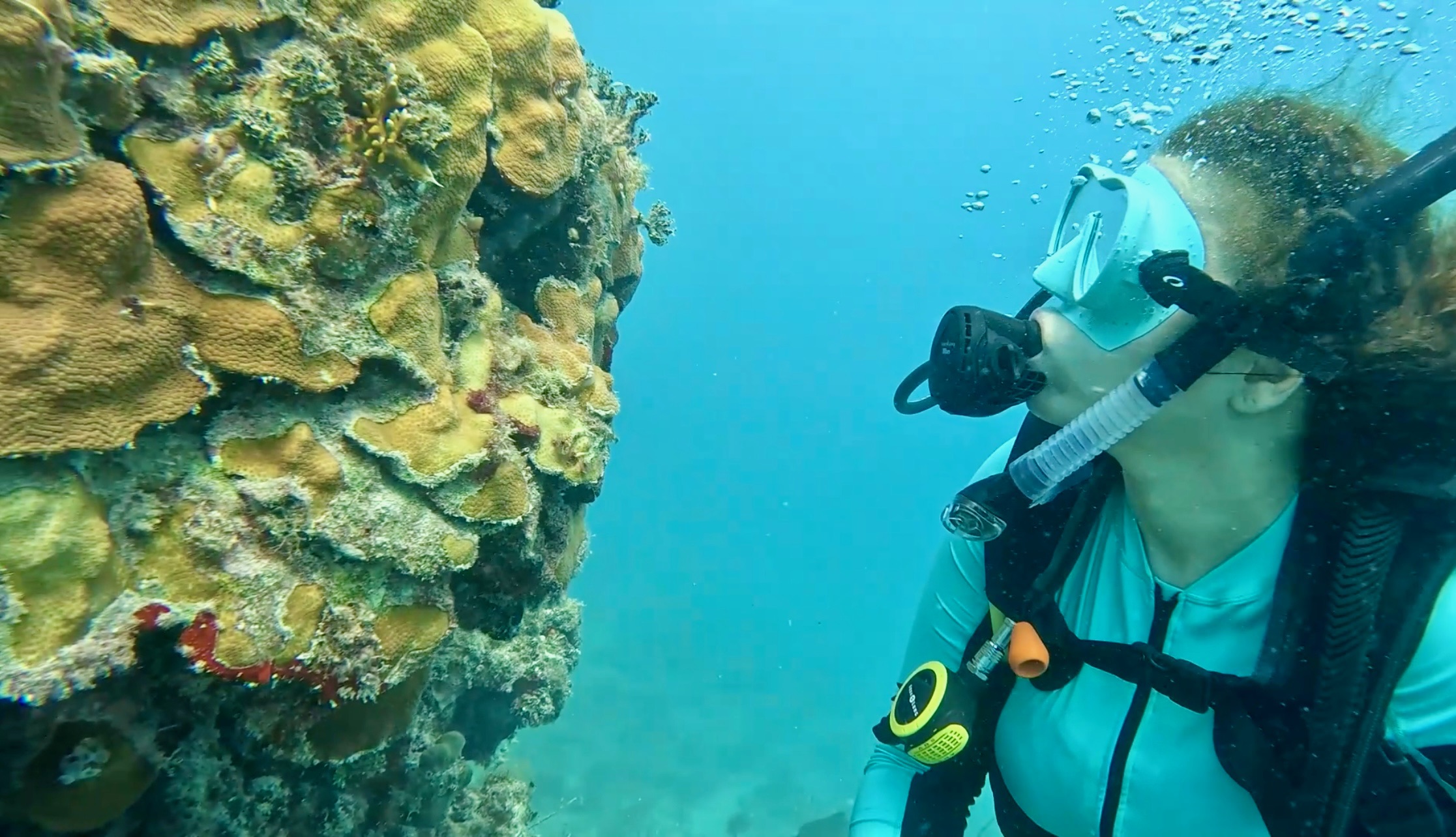 Scuba diving at Perfect Day at Coco Cay in the Bahamas