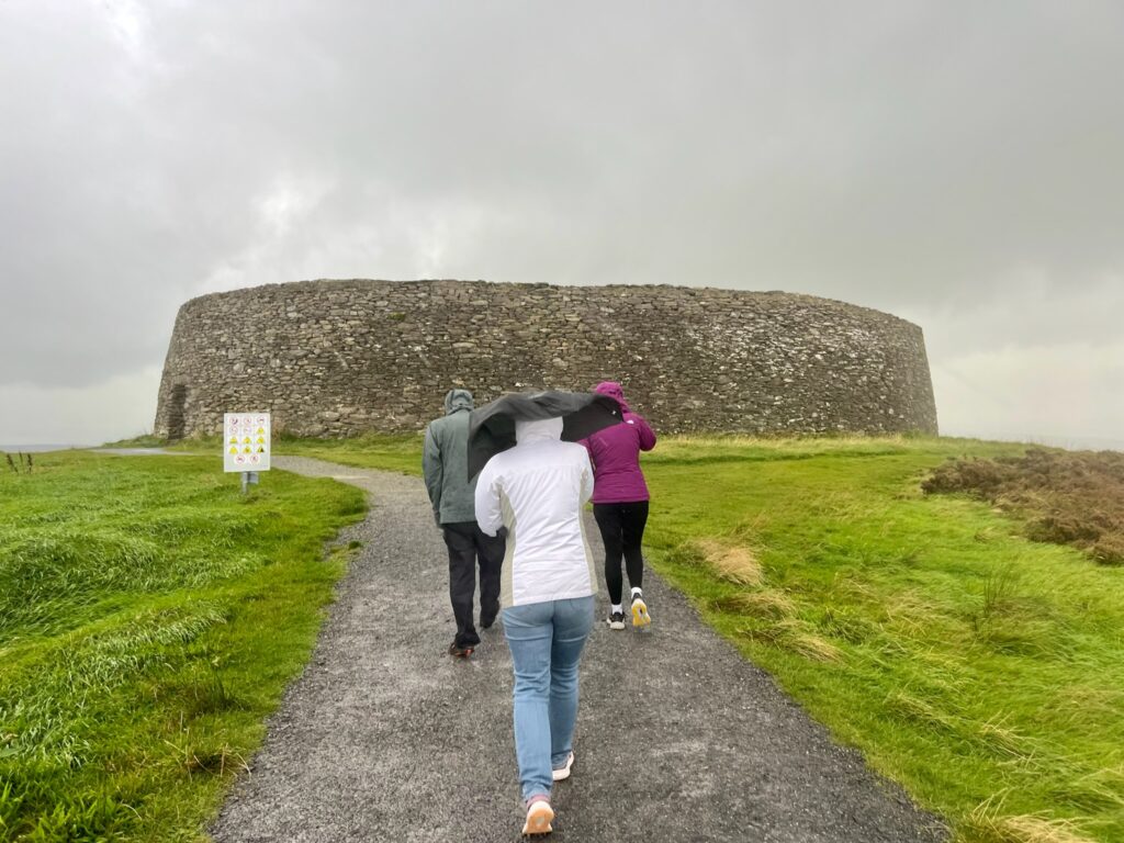 Entering Grianan of Aileach 