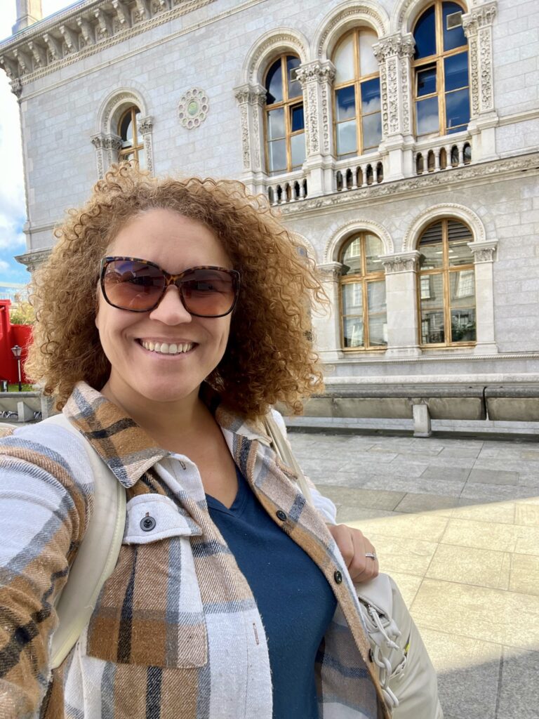 Selfie at Trinity College in Dublin