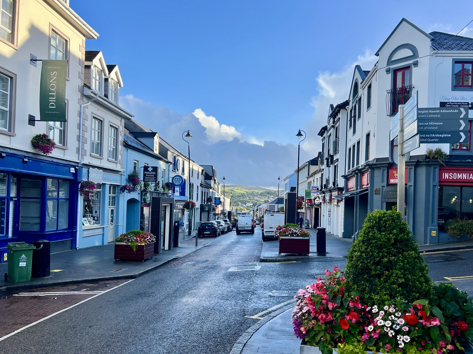 streets of Letterkenny in County Donegal, Ireland